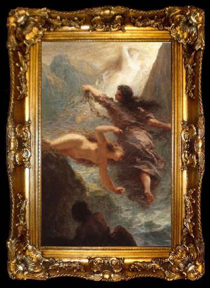 framed  Henri Fantin-Latour The Three Rhine Maidens, ta009-2